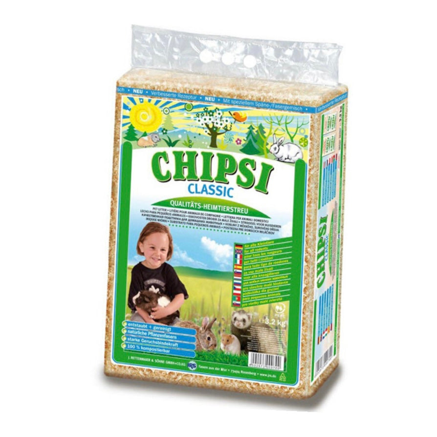 CHIPSI CLASSIC HOBLINY 60 litrů balení podestýlky pro drobné hlodavce