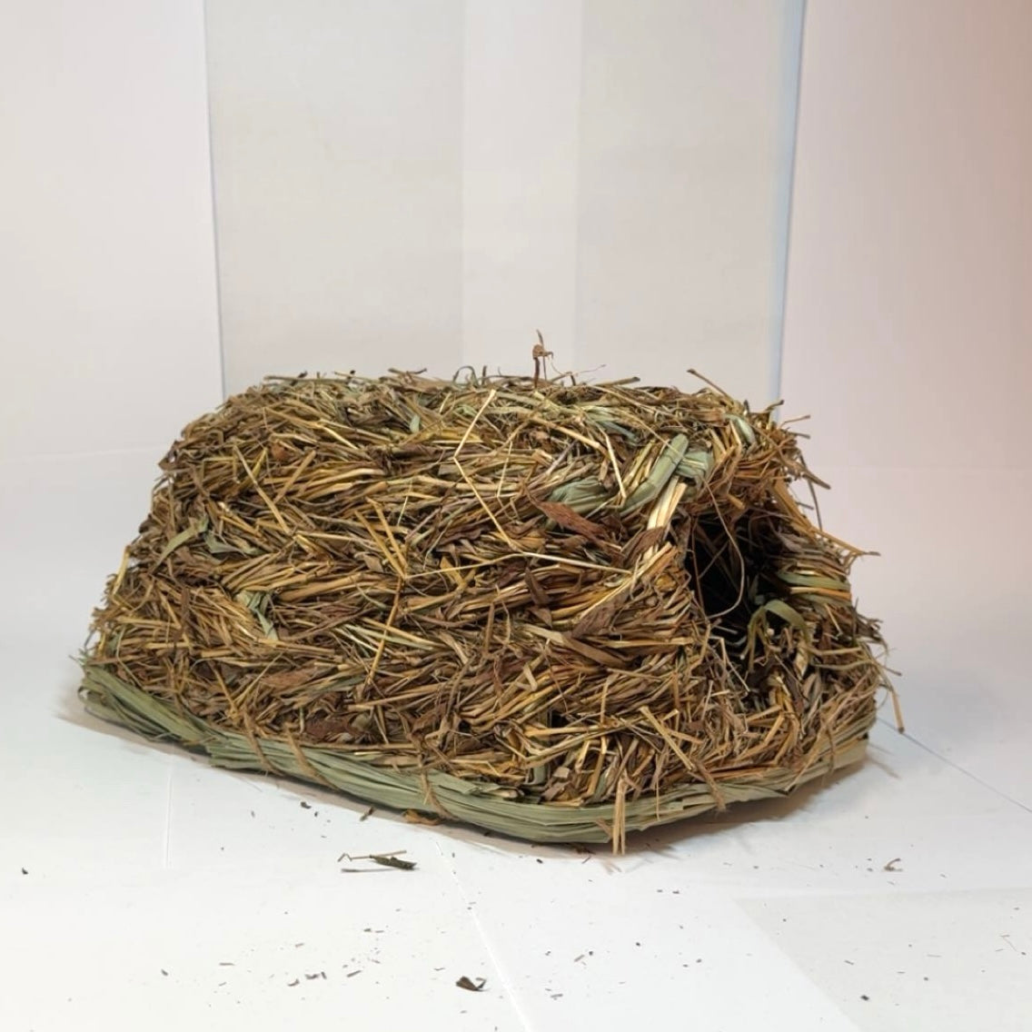 Travní domeček pro morče Trixie 18cm - přírodní úkryt pohled ze strany