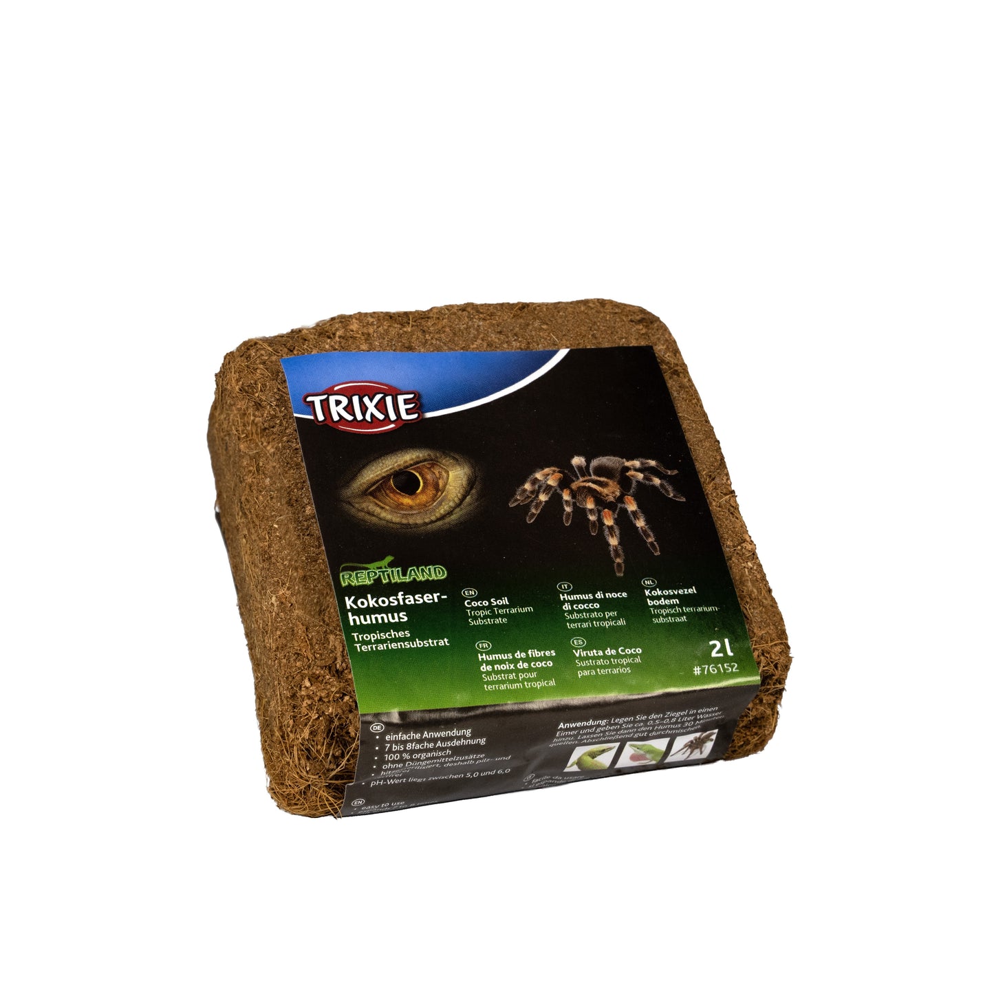 Kokosová hlína TRIXIE - přírodní substrát bez hnojiv (blok 160g/ 2l)